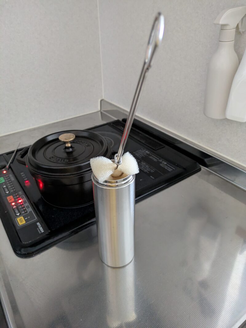 パックスナチュロンでステンレスボトルを洗う