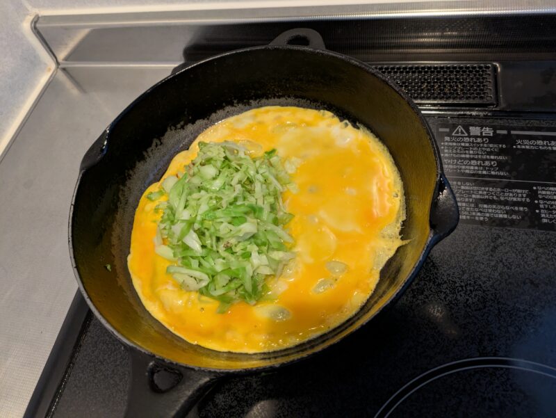 キャベ玉を作っている過程