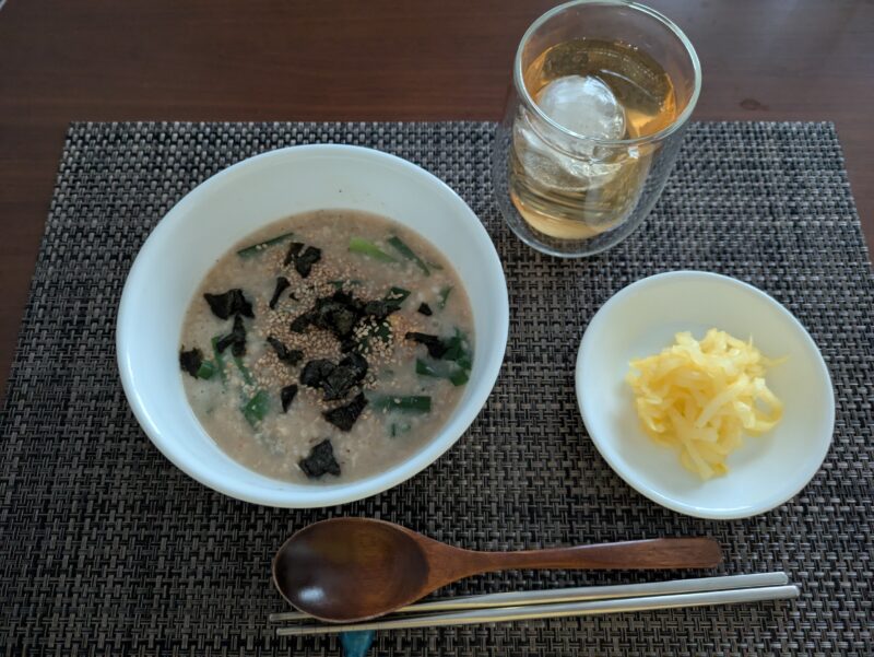 冷凍ニラ入りオートミール粥