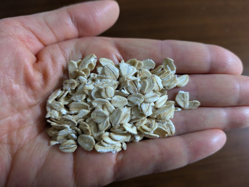 オートミールのアップ画像