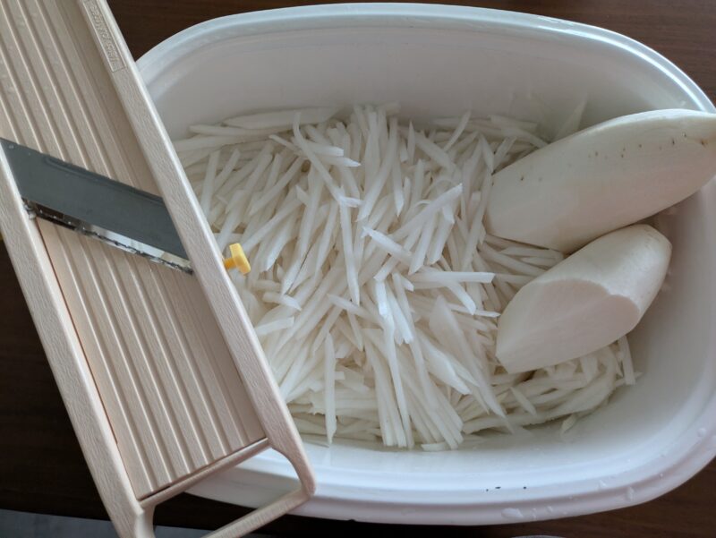 大根の千切り