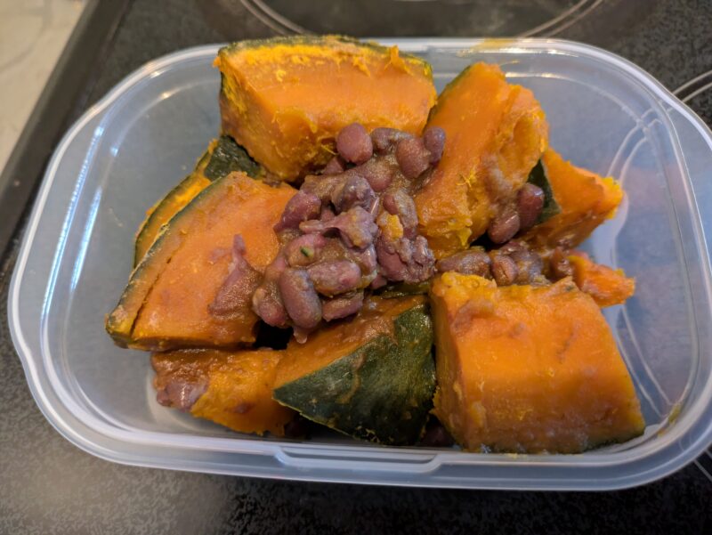 かぼちゃのいとこ煮のできあがり