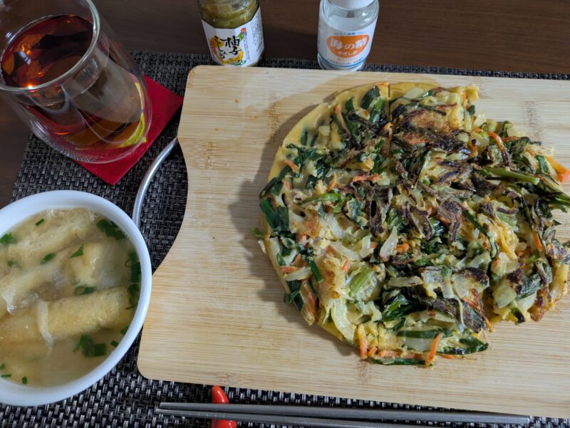 ちくわチジミの晩ごはん